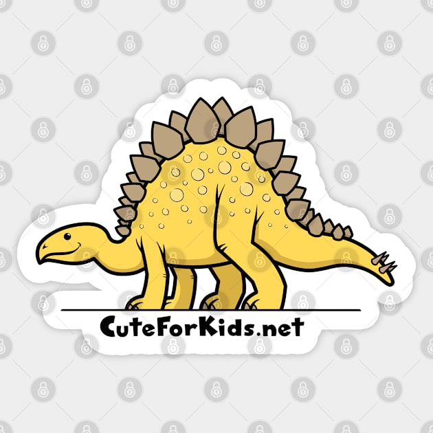 CuteForKids - Stegosaurus - Branded Sticker by VirtualSG